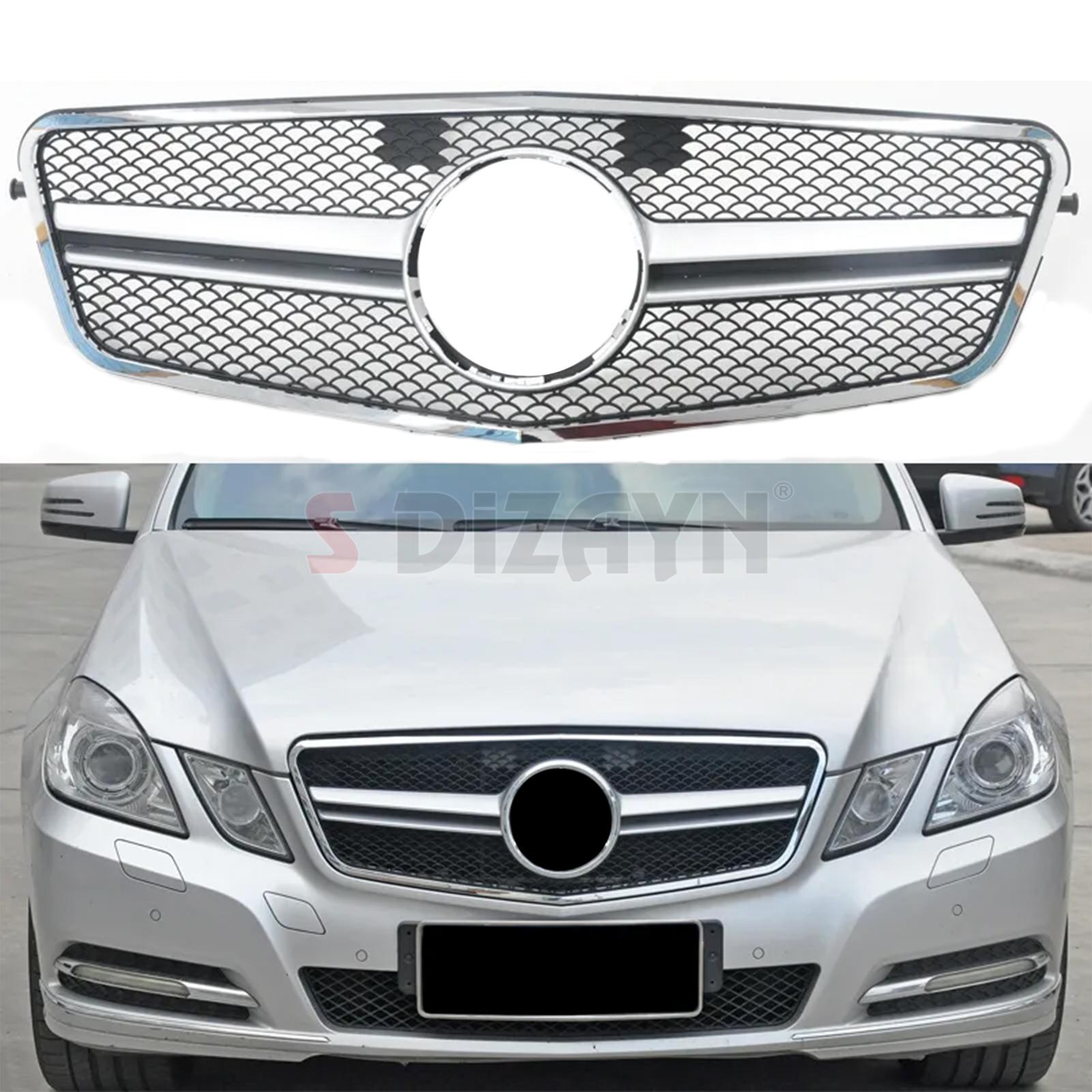 Mercedes E-Class W212 Front Grille Chrome Diamond Model 2009-2013 1