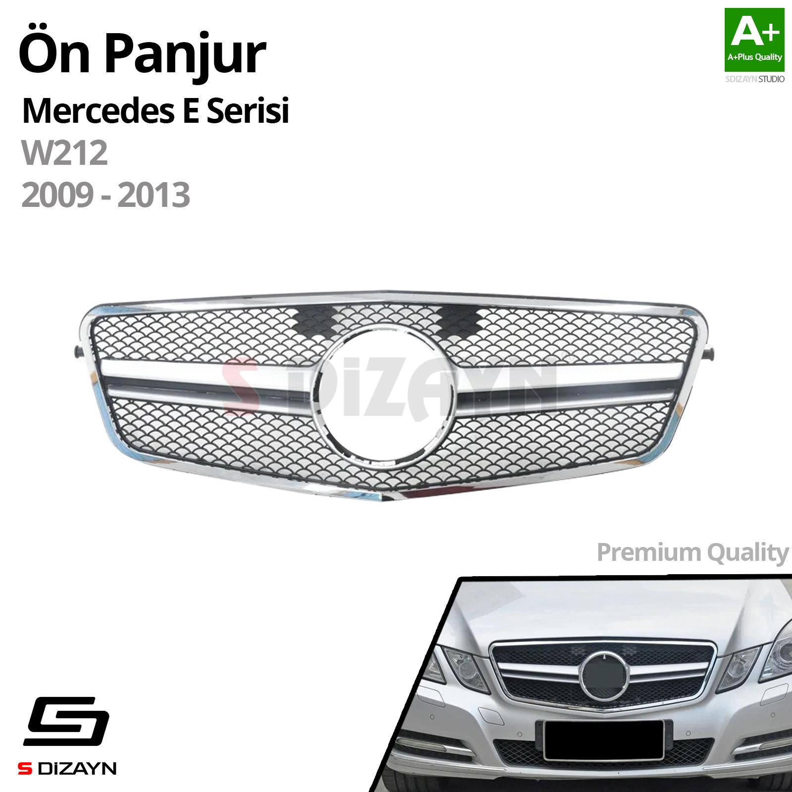 Mercedes E-Class W212 Front Grille Chrome Diamond Model 2009-2013 2