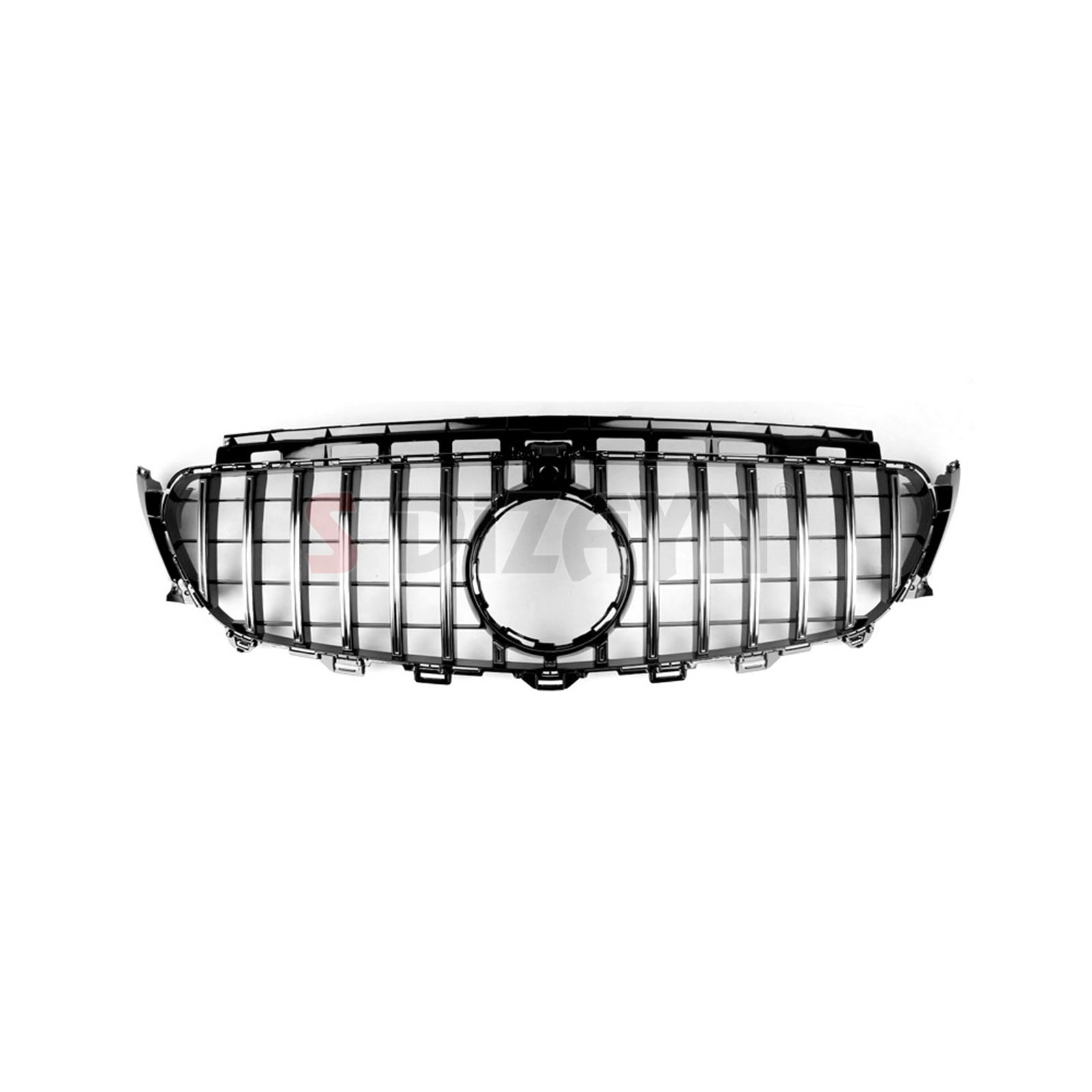 Mercedes E-Class W213 Front Grille Shiny Black Piano Black GTR Model 2016-2020 3