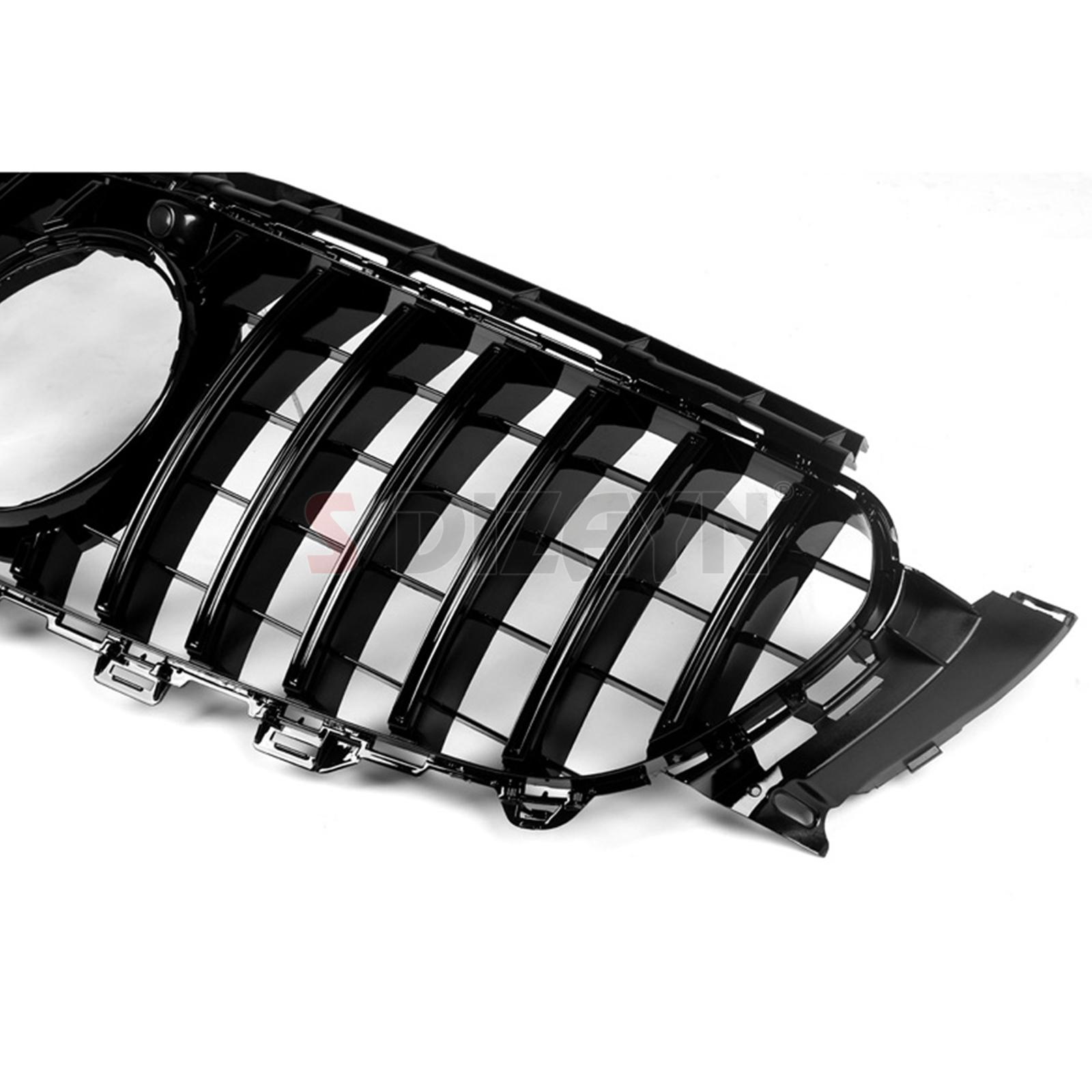Mercedes E-Class W213 Front Grille Shiny Black Piano Black GTR Model 2016-2020 5