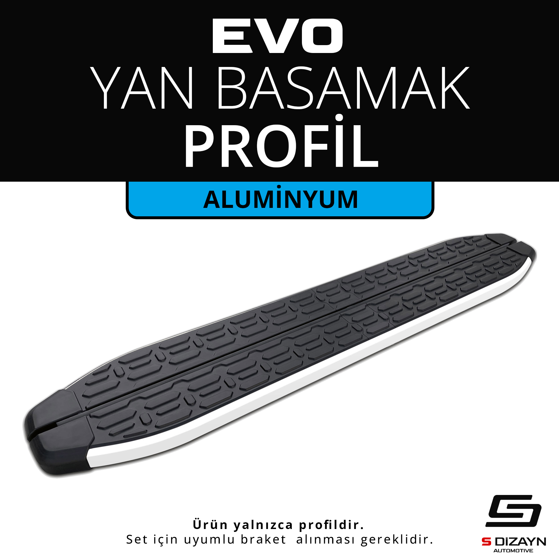 Evo Aluminium Side Step Profile 163 Cm 1