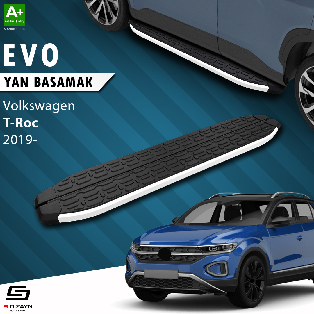 VW T-Roc Evo Aluminyum Yan Basamak 173 Cm 2019 Üzeri 1