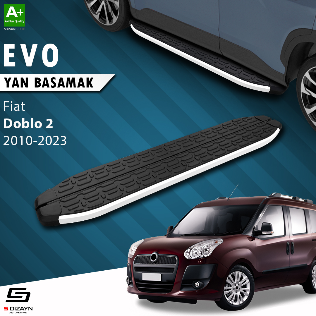 Fiat Doblo 2 Uzun Şase Evo Aluminyum Yan Basamak 223 Cm 2010 Üzeri 1