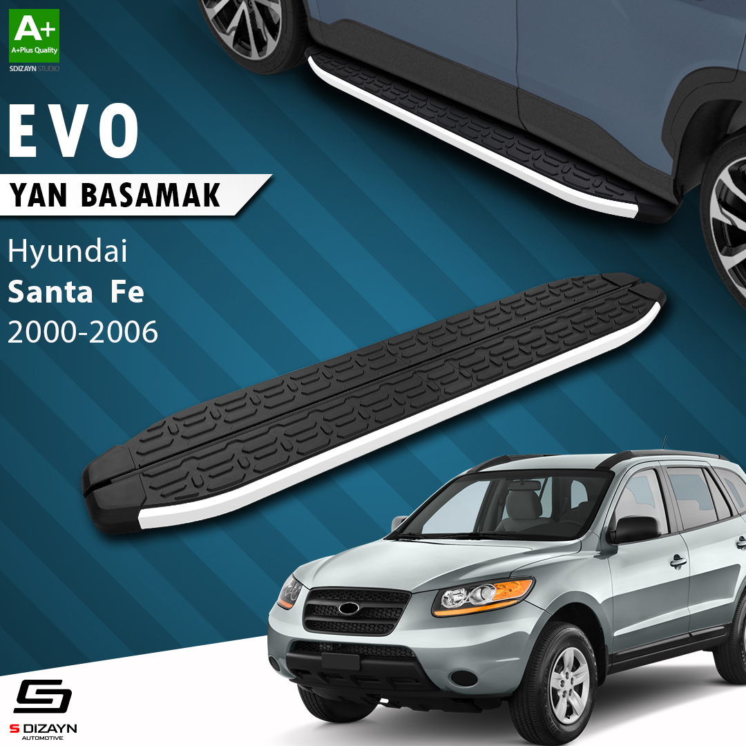 Hyundai Santa Fe Evo Aluminium Side Step 163 Cm 2000-2006 1