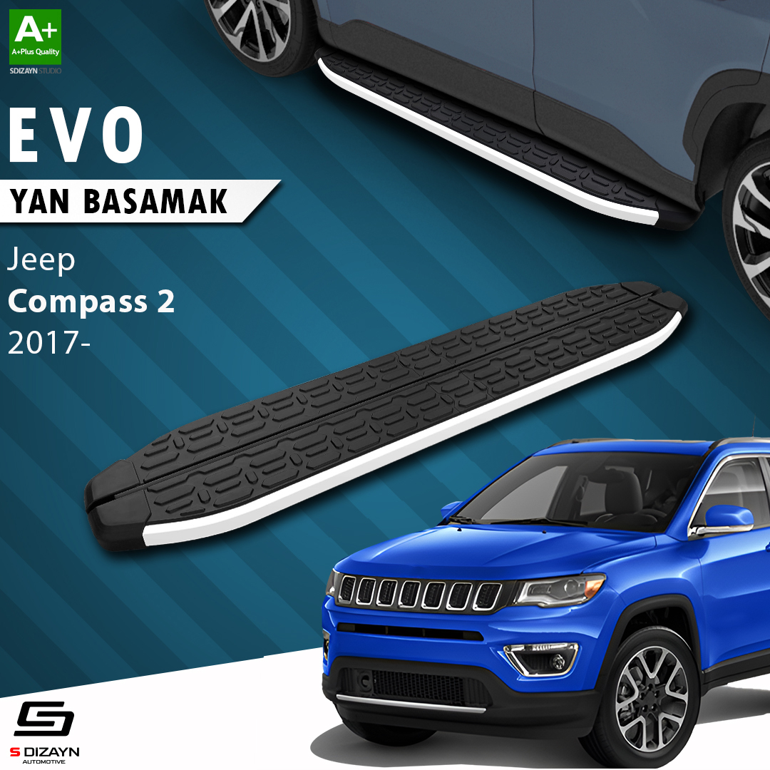 Jeep Compass 2 Evo Aluminyum Yan Basamak 173 Cm 2017 Üzeri 1