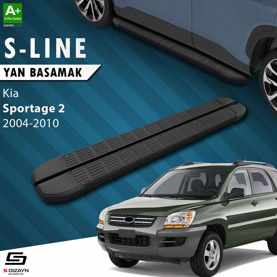 Kia Sportage 2 S-Line Black Side Step 173 Cm 2004-2010 1