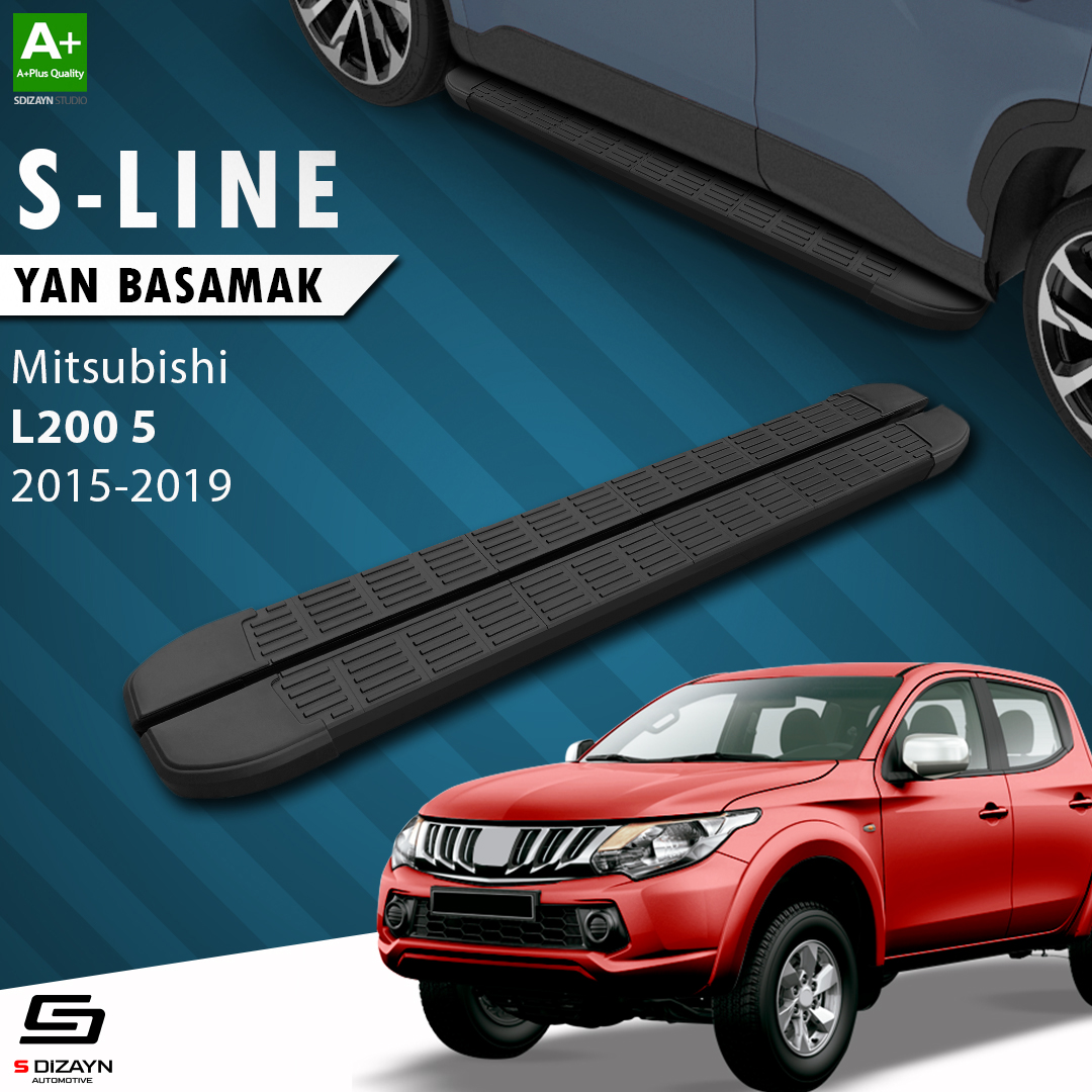 Mitsubishi L200 5 S-Line Black Side Step 193 Cm 2015-2019 1