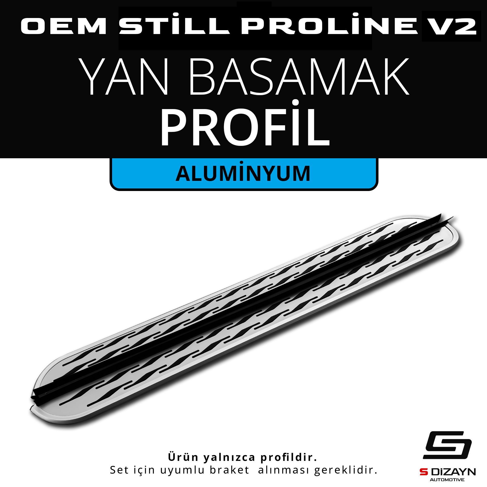 OEM Still Pro V2 Aluminyum Yan Basamak Profil 183 Cm 1