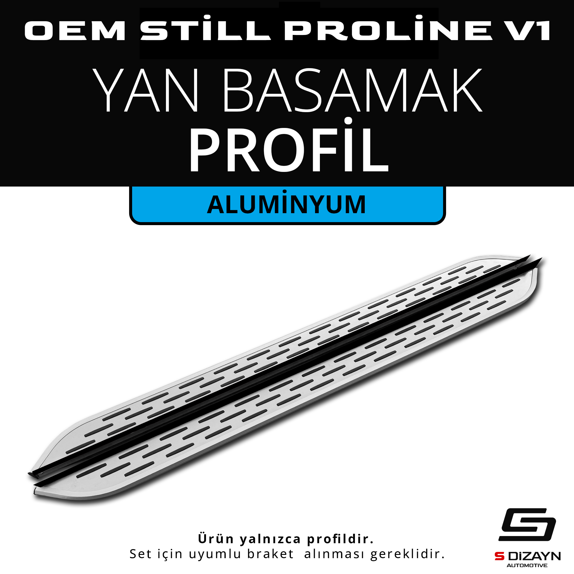 OEM Still Pro V1 Aluminyum Yan Basamak Profil 183 Cm 1
