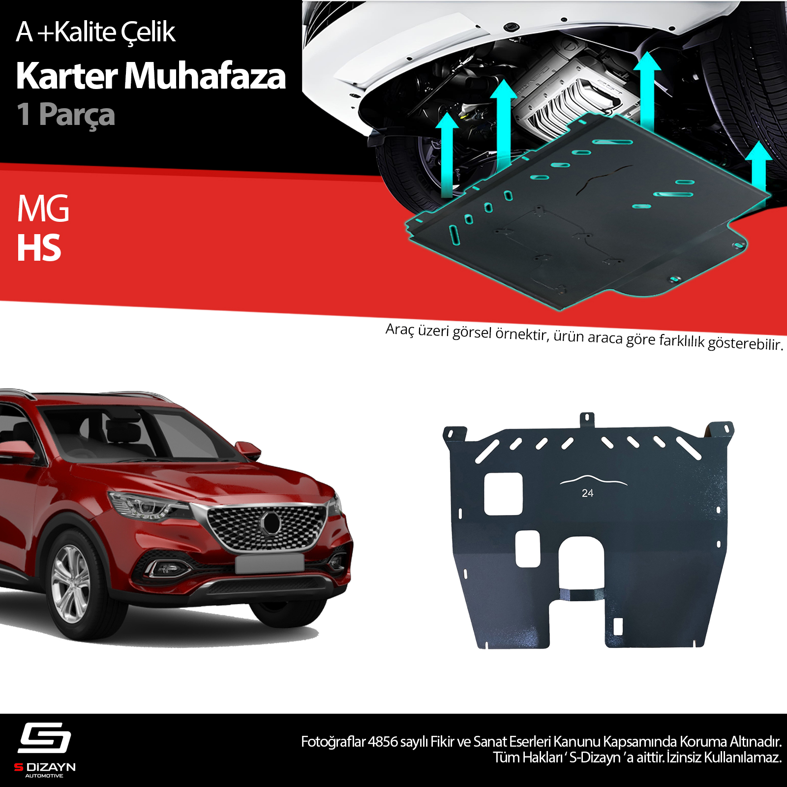 MG HS Çelik Karter Muhafaza Koruma 2021-2024 1