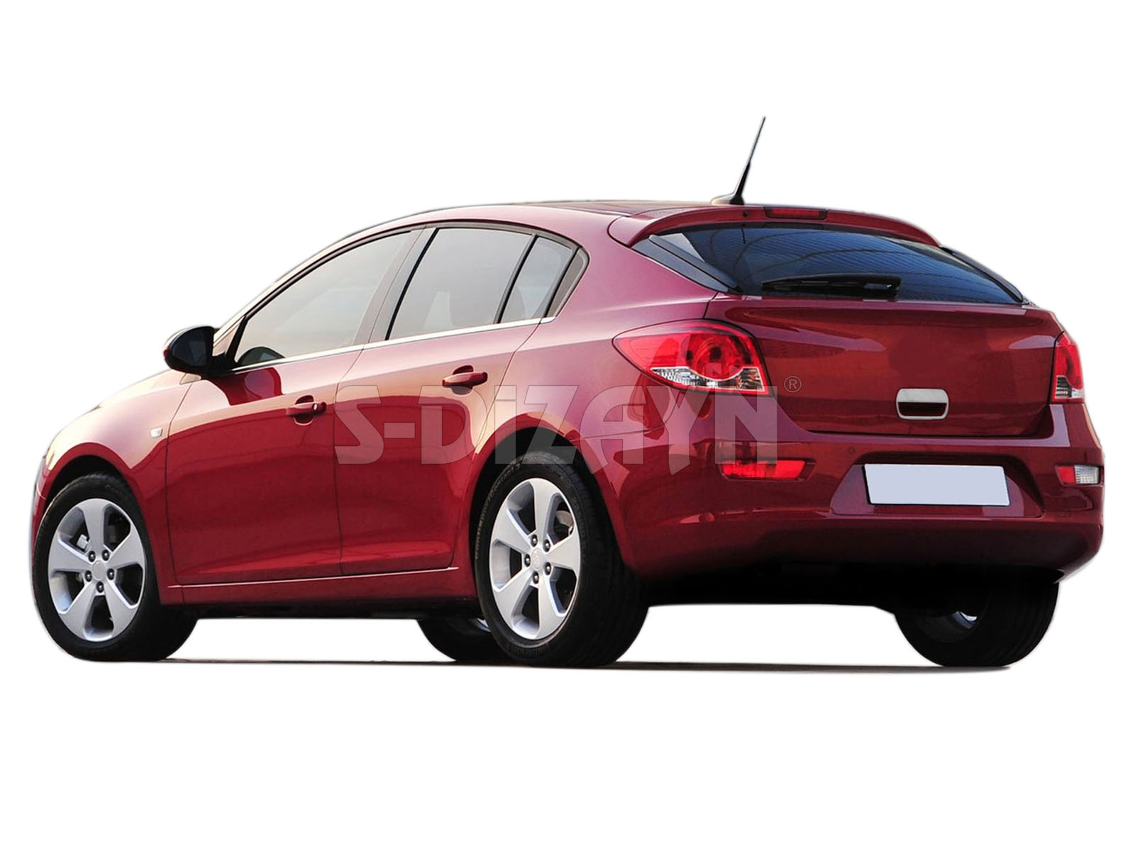 S-Dizayn Chevrolet Cruze HB Krom Bagaj Açma 2011 Üzeri