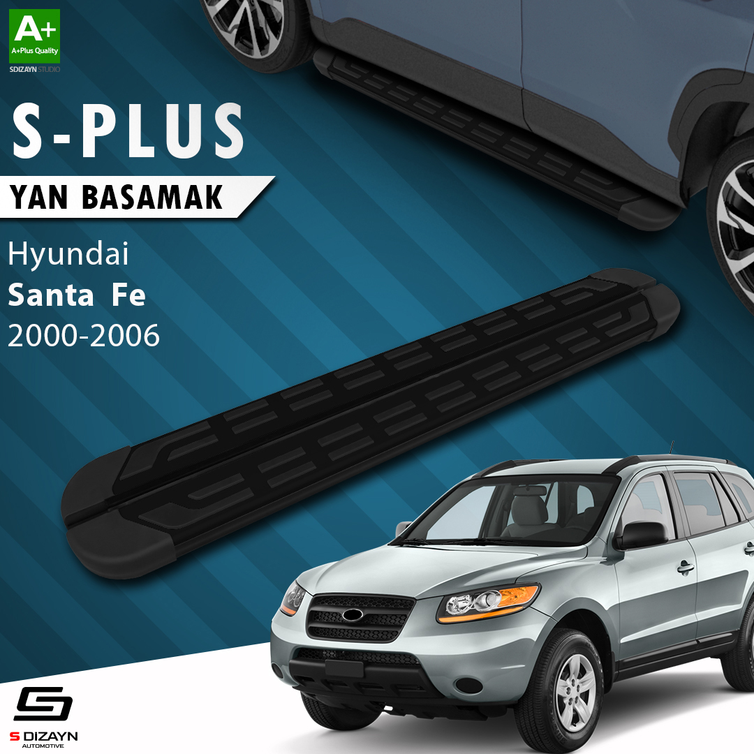 Hyundai Santa Fe S-Plus Siyah Yan Basamak 163 Cm 2000-2006 1