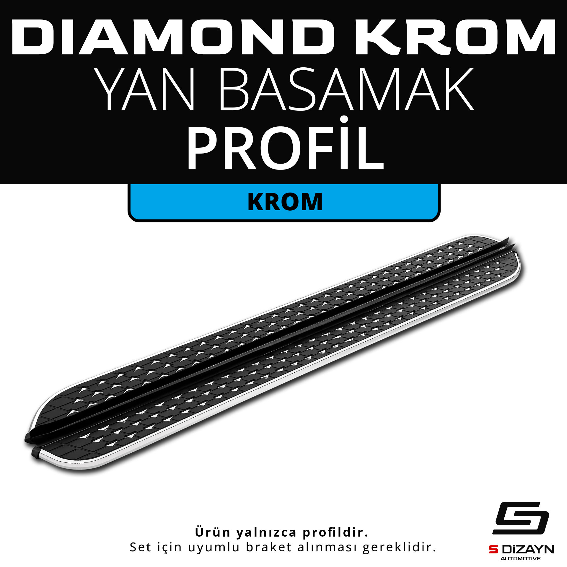 Diamond Chrome Side Step Profile 183 Cm 1