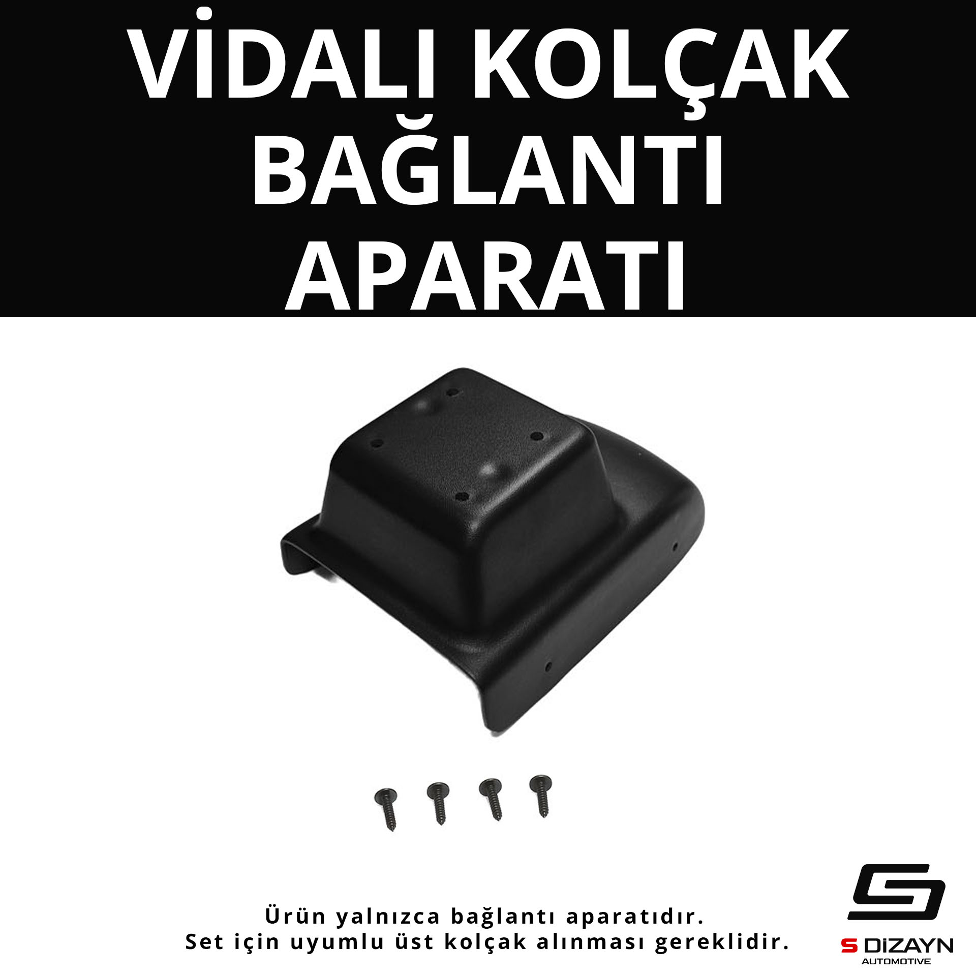 Dacia Duster 2 ABS Vidalı Kol Dayama Kolçak Alt Adaptör 2018 Üzeri A+Kalite 1
