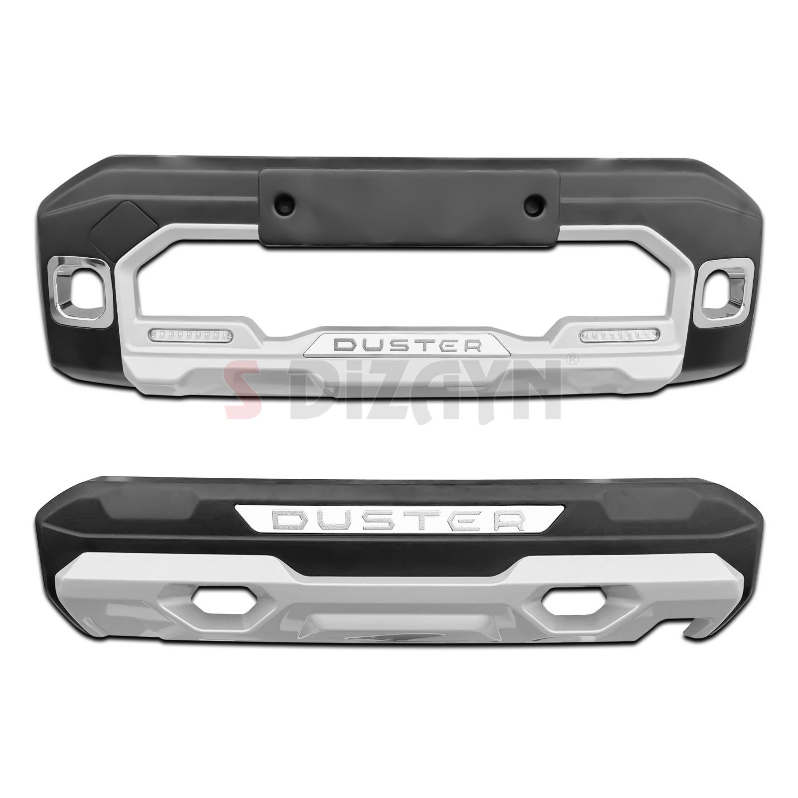 Dacia Duster Front&Rear Bumper Protection Diffuser Sets 2010-2018 A+ Quality 1