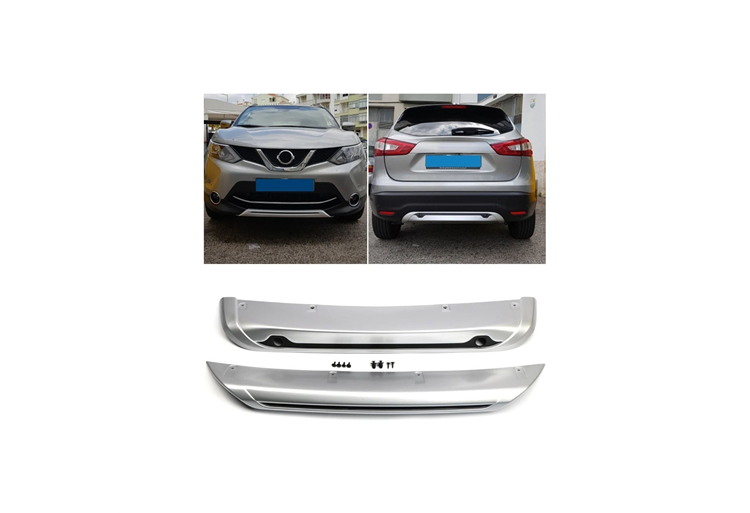 Nissan Qashqai 2 Ön ve Arka Tampon Koruma Difüzör Seti 2016-2021 A+ Kalite 1