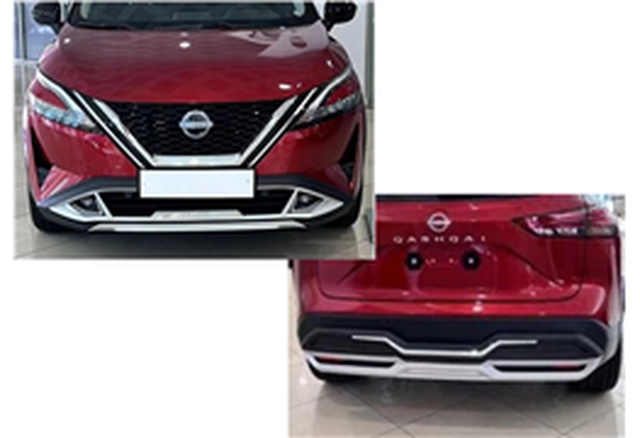 Nissan Qashqai 3 Ön ve Arka Tampon Koruma Difüzör Seti 2021 Üzeri 1