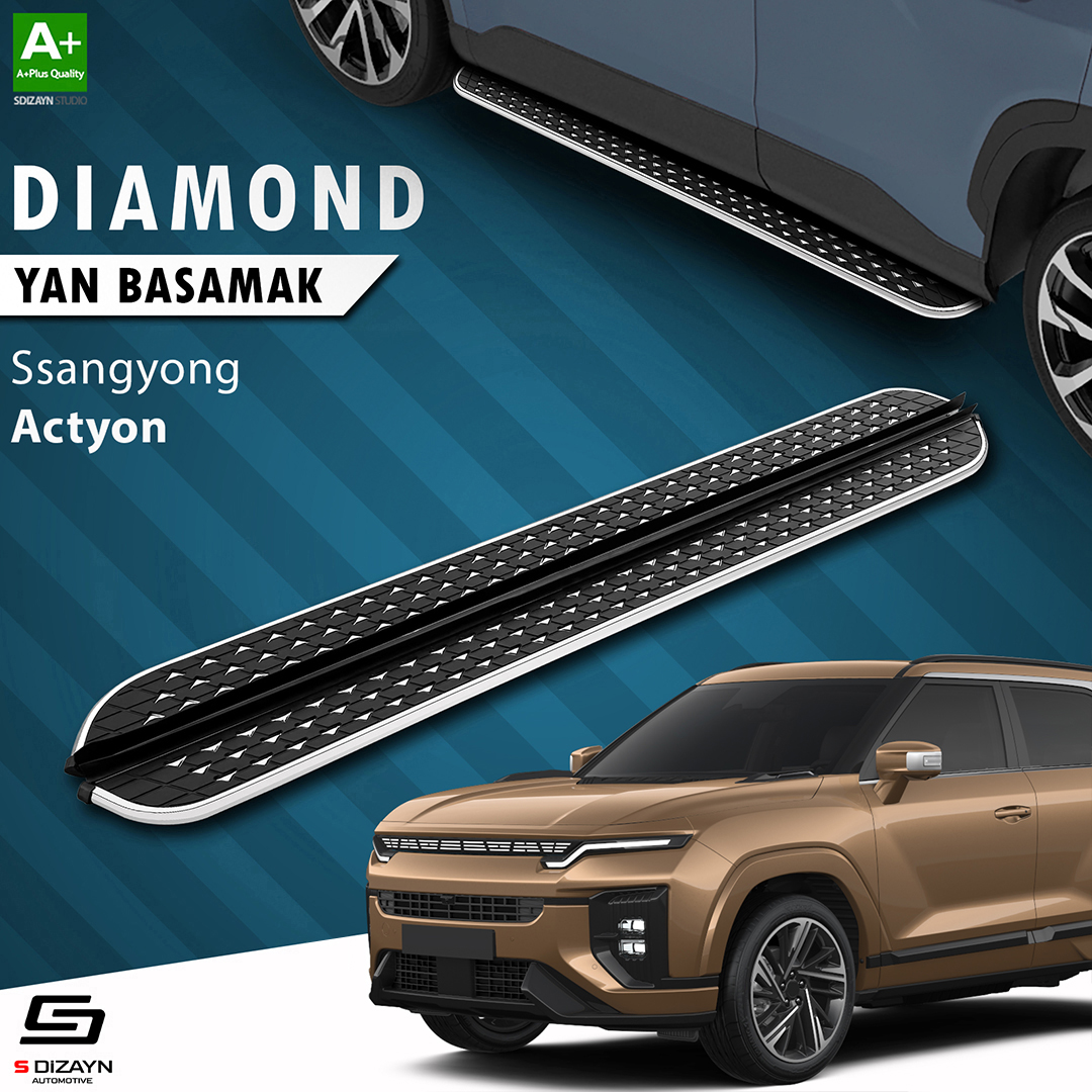 Ssangyong Actyon Diamond Krom Yan Basamak 183 Cm 2024 Üzeri 1