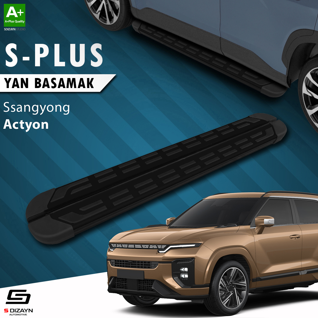 Ssangyong Actyon S-Plus Siyah Yan Basamak 183 Cm 2024 Üzeri 1