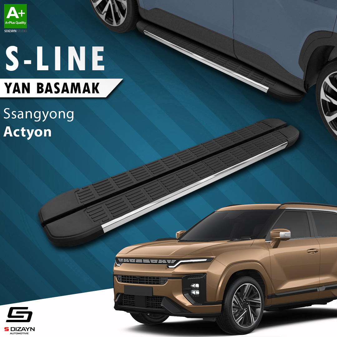 Ssangyong Actyon S-Line Krom Yan Basamak 183 Cm 2024 Üzeri 1