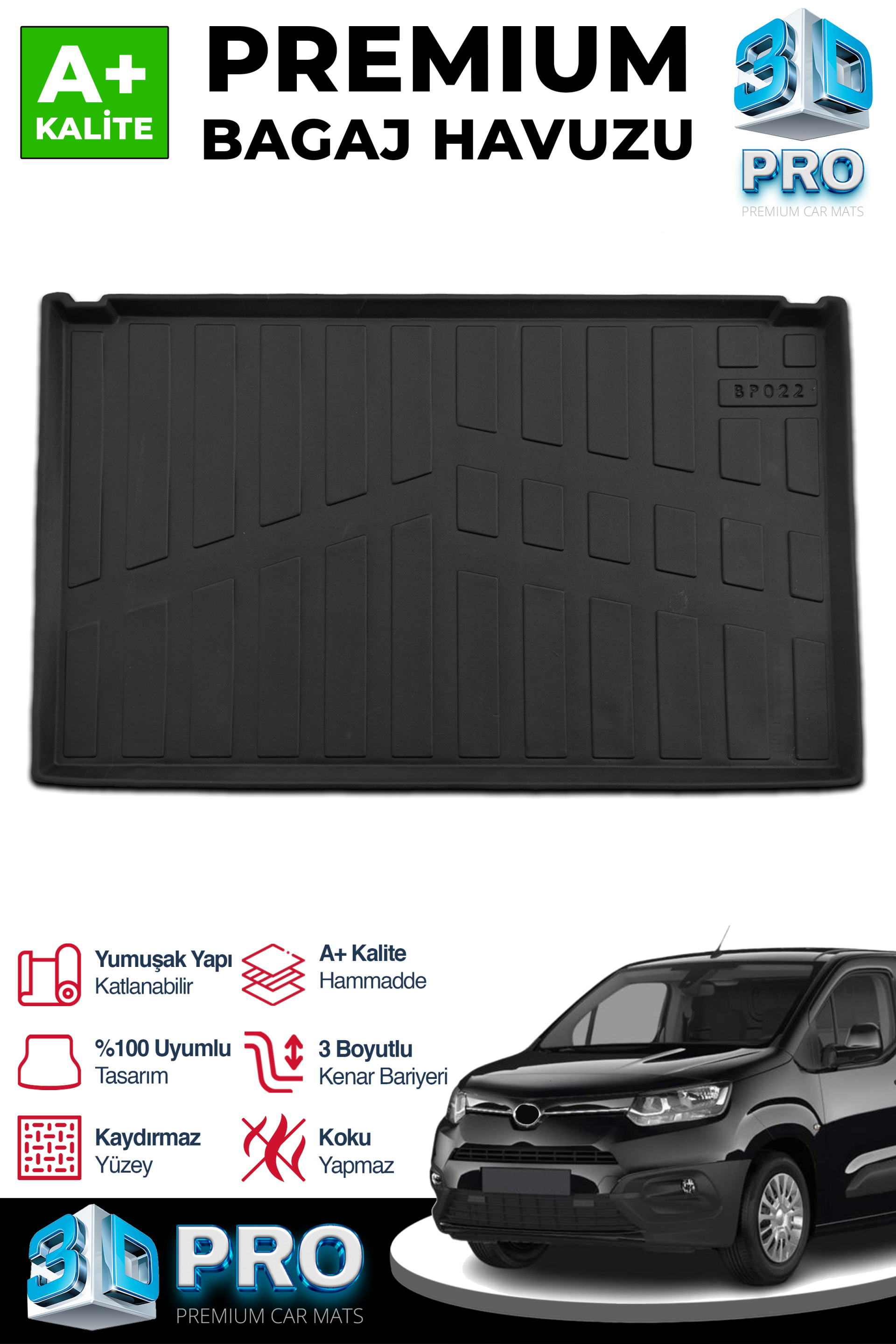 Bmw 3 Series F30 3D Pro Trunk Mats 2019 After A+ Quality 1