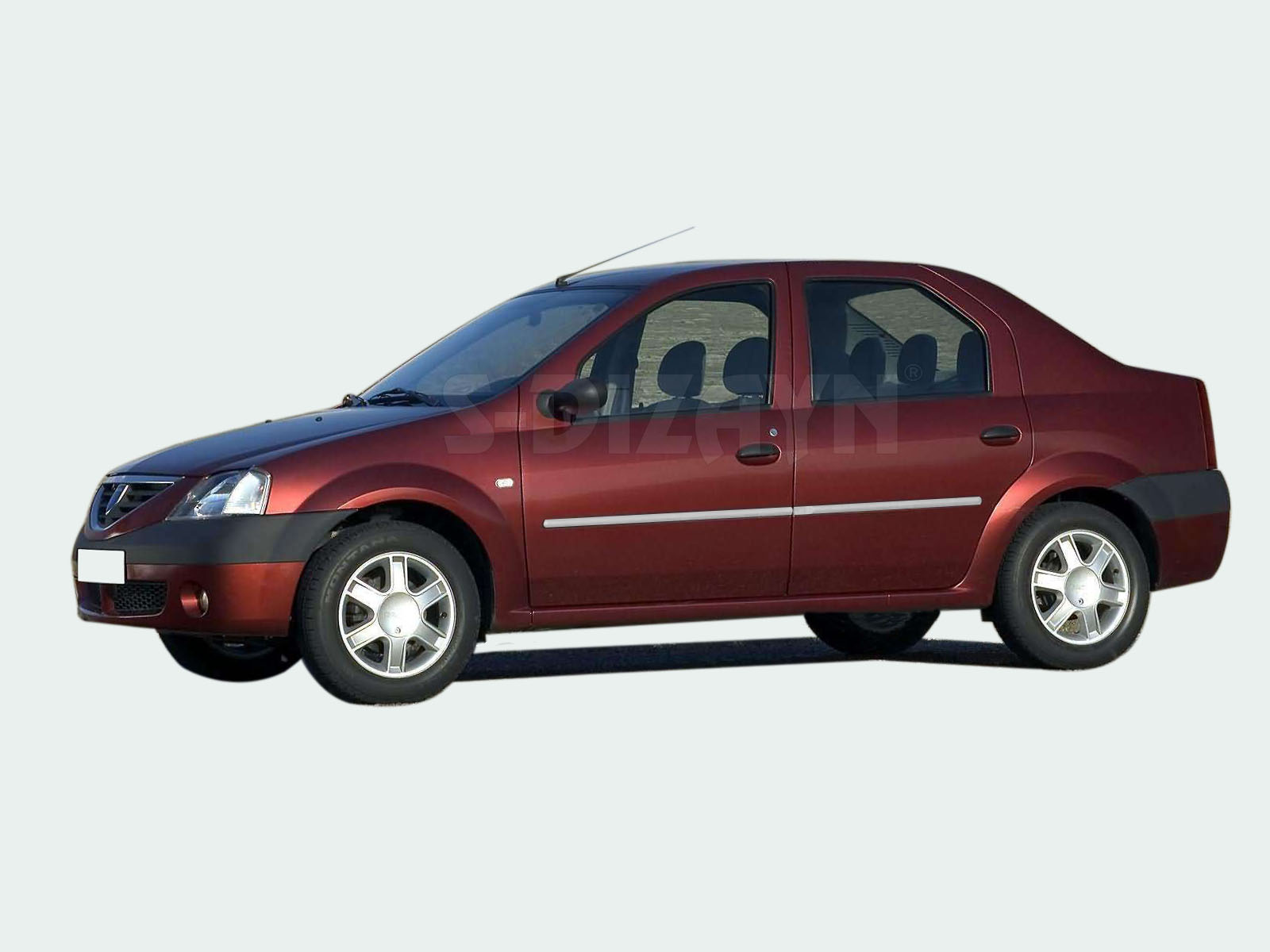 Dacia Logan Chrome Side Door Trim 4 Piece 2005-2013 1