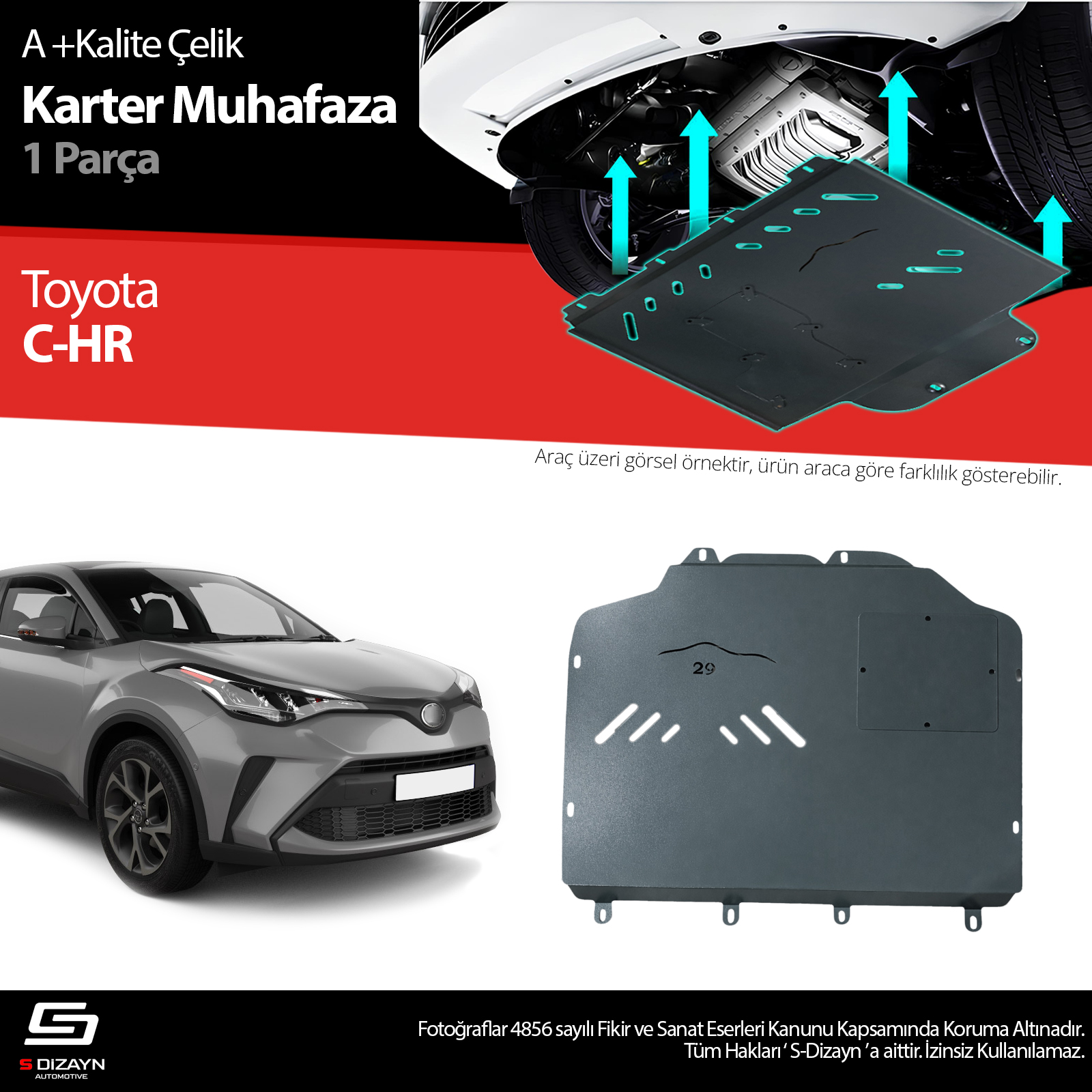 Toyota C-HR Çelik Karter Muhafaza 2016-2023 1