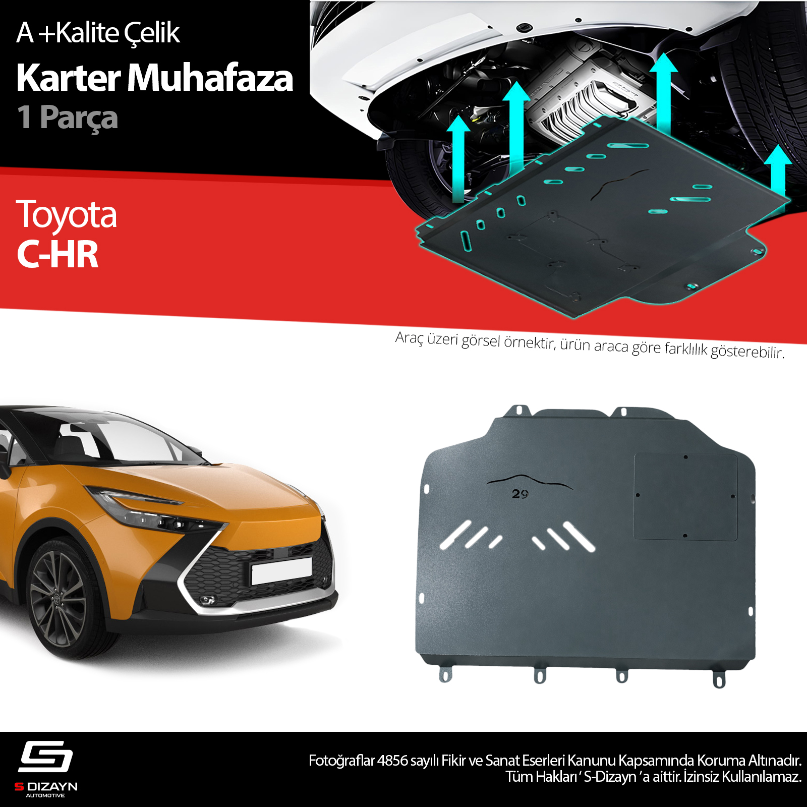 Toyota C-HR Çelik Karter Muhafaza 2023 Üzeri