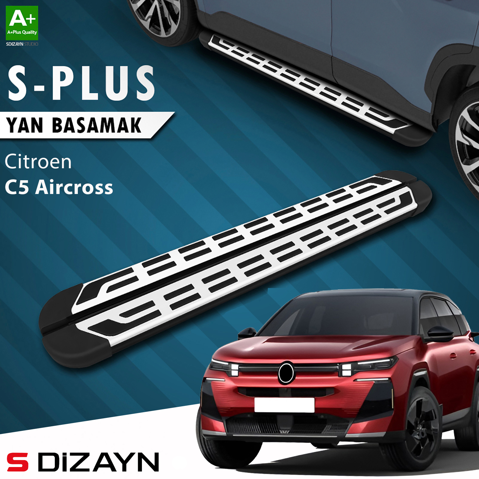 Citroen E-C5 Aircross Electric S-Plus Grey Side Step 193 Cm 2024 After 1