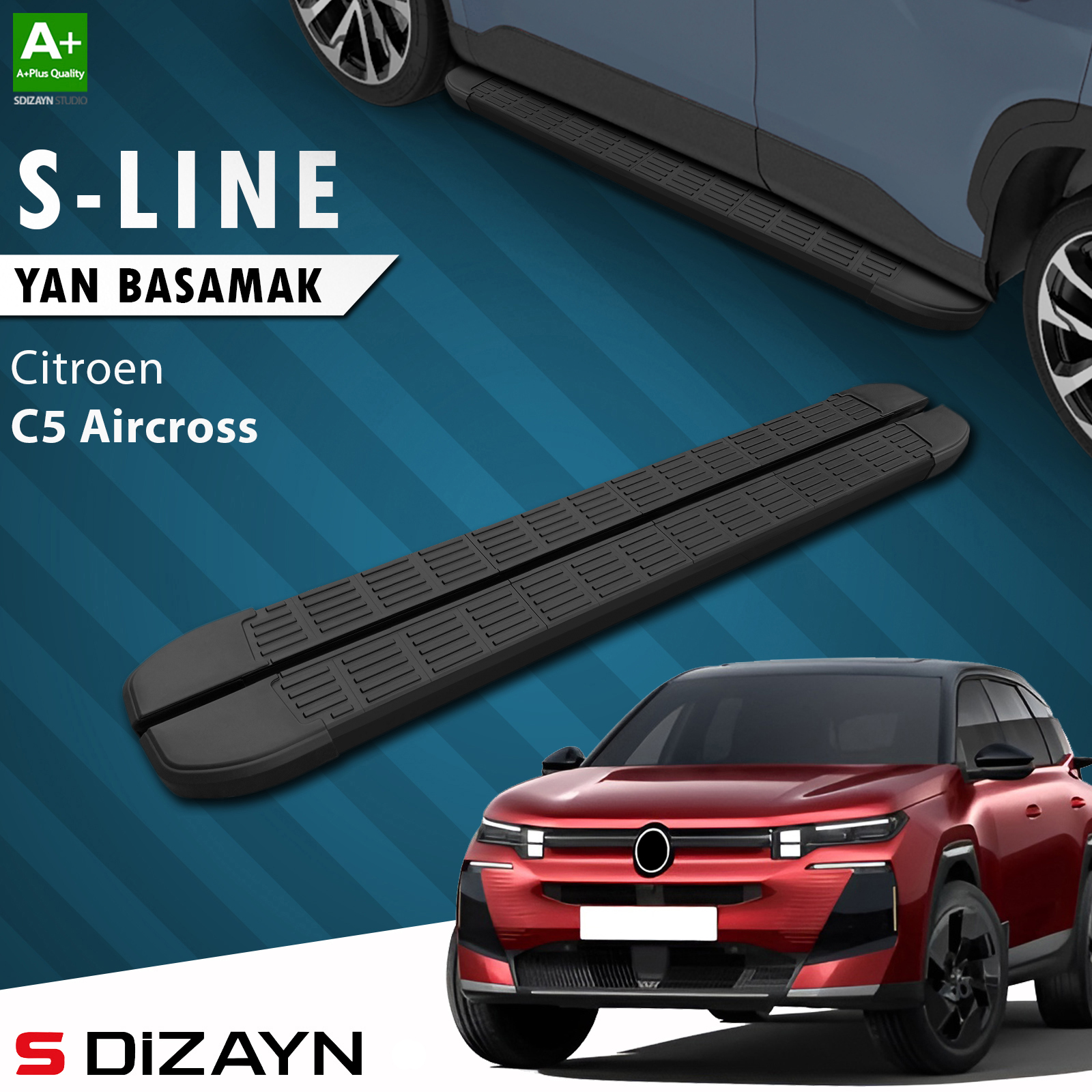 Citroen E-C5 Aircross Electric S-Line Black Side Step 193 Cm 2024 After 1