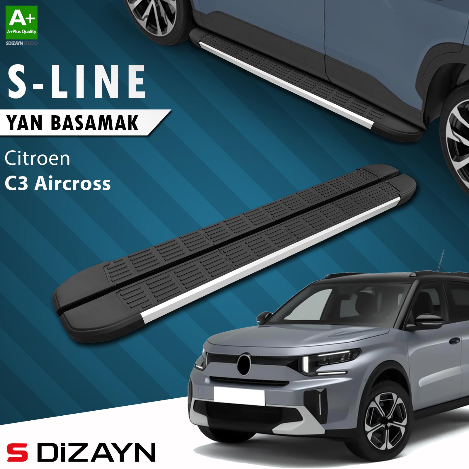 Citroen C3 Aircross 2 S-Line Aluminium Side Step 183 Cm 2024 After 1