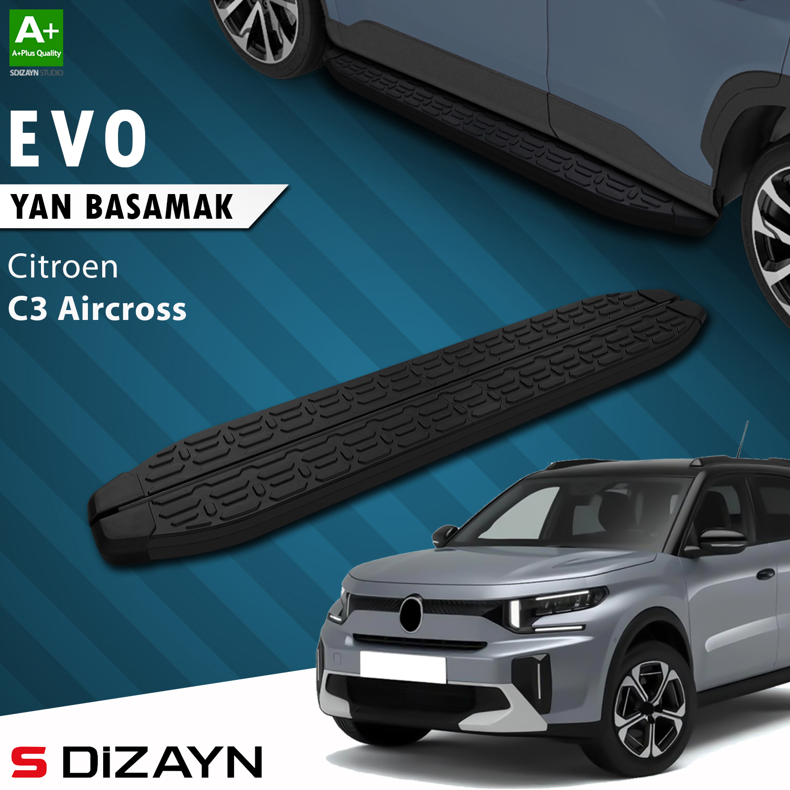 Citroen C3 Aircross 2 Evo Black Side Step 183 Cm 2024 After 1
