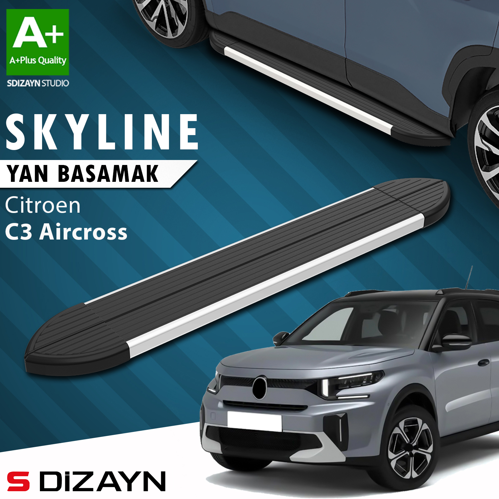 Citroen C3 Aircross 2 Skyline Aluminium Side Step 183 Cm 2024 After 1