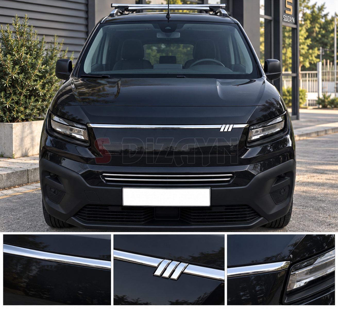 Fiat Doblo Krom Ön Panjur 2023 Üzeri A+ Kalite 5