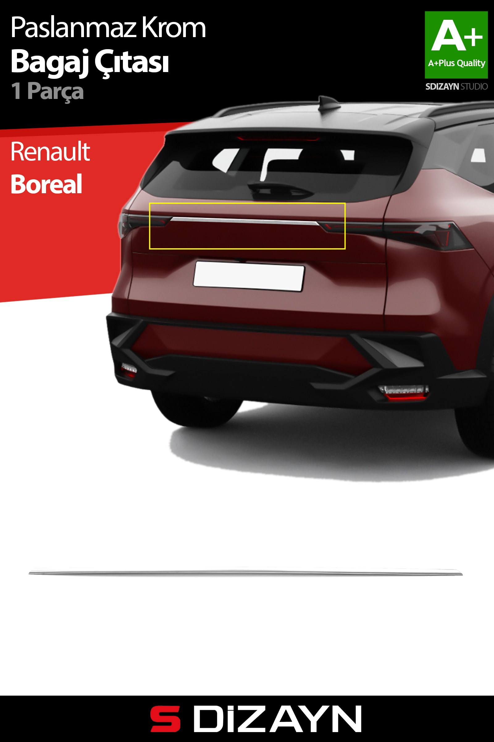 Renault Boreal Krom Bagaj Çıtası 2025 Üzeri 1