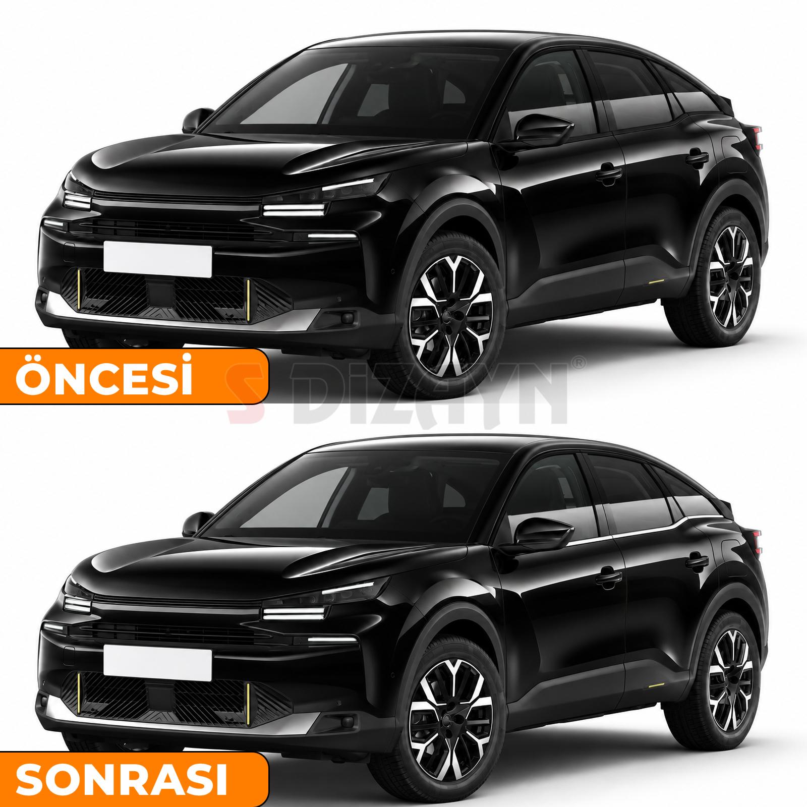 Citroen C4 Krom Cam Çıtası 6 Prç. 2021 Üzeri 5