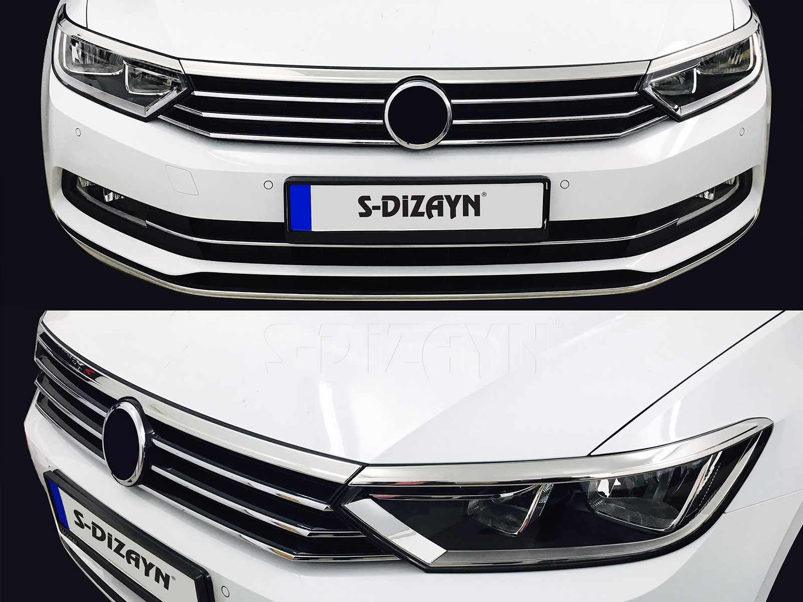 S-Dizayn VW Passat B8 Krom Aksesuar Çıta Seti S Dizayn A+Kalite #4