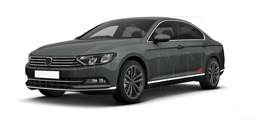 S-Dizayn VW Passat B8 Krom Aksesuar Çıta Seti S Dizayn A+Kalite #5