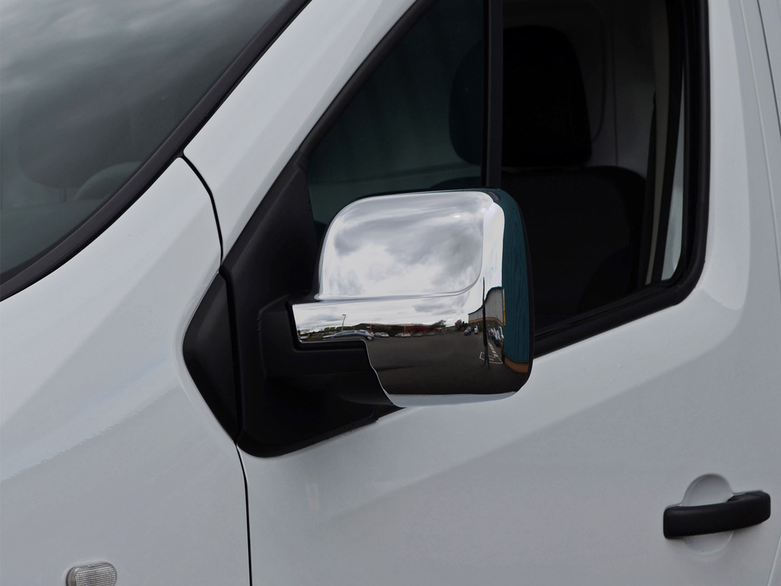 Fiat Fiorino Chrome Mirror Cover 2 Piece 2008 After 1