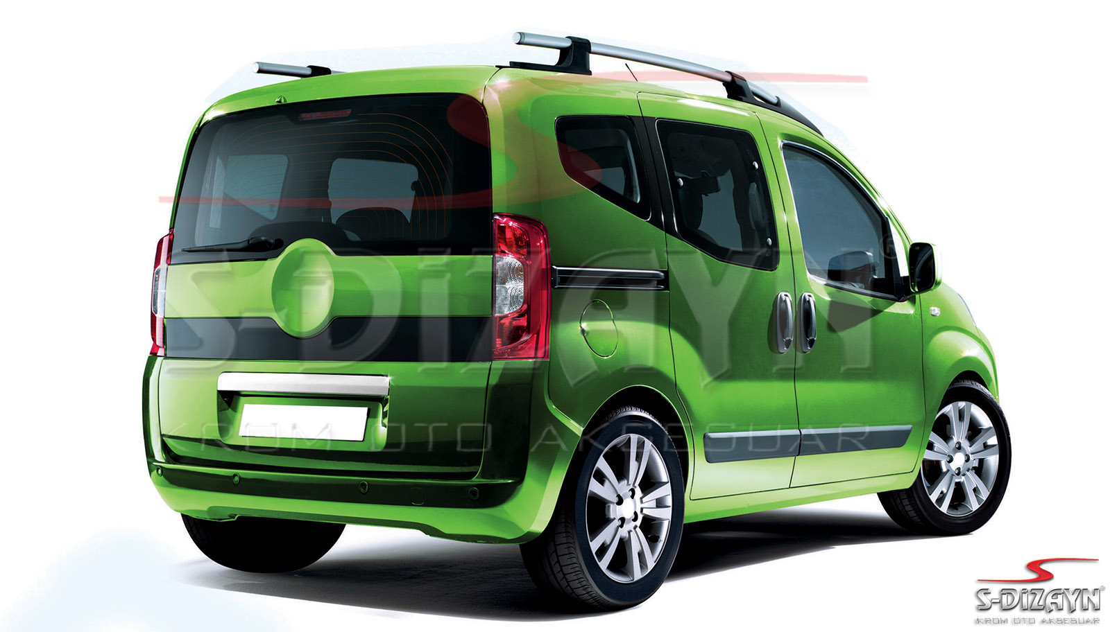 Fiat Fiorino Chrome Trunk Trim 2008 After (Single Door) 1