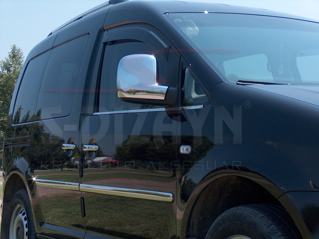 VW Caddy Abs Krom Ayna Kapağı 2 Prç 2004-2015 2