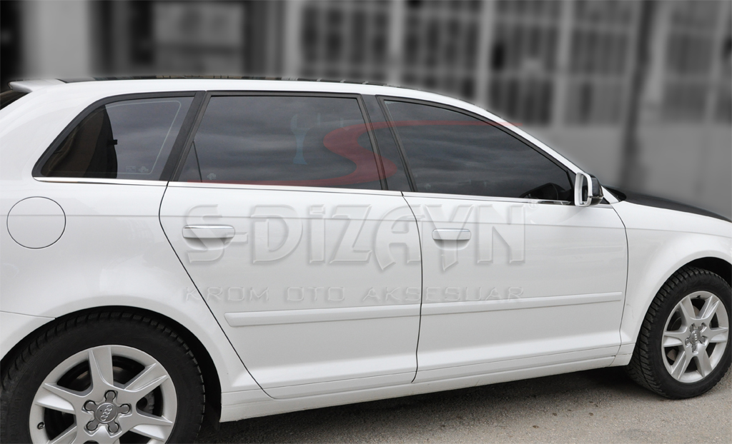 S-Dizayn Audi A3 Krom Cam Çıtası 6 Prç 2004-2012 #2