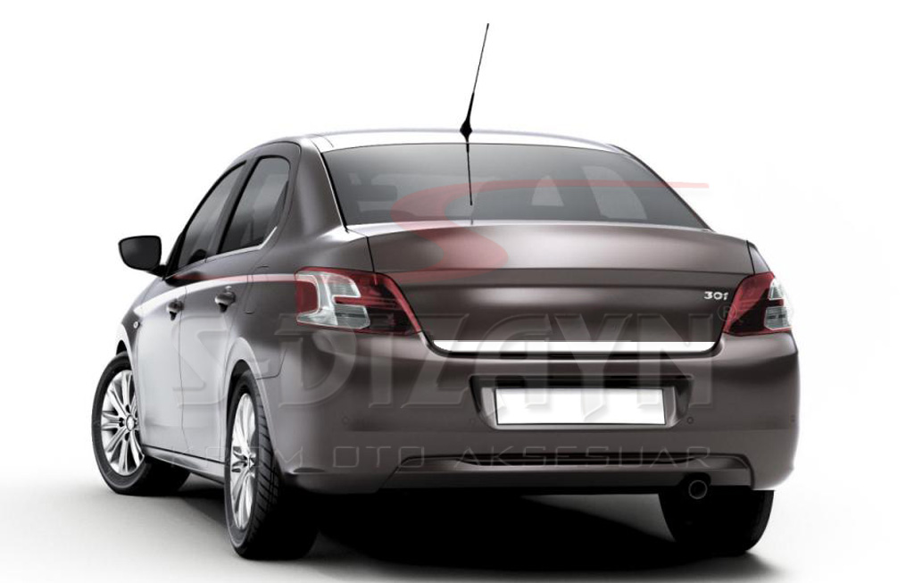 Peugeot 301 Chrome Trunk Bottom Trim 2012 After 1