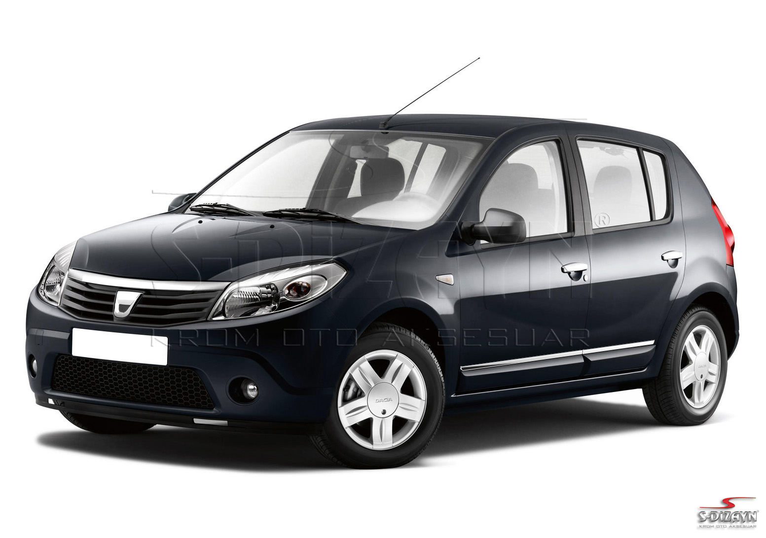 Dacia Sandero Chrome Door Protection Trim 2008-2013 1