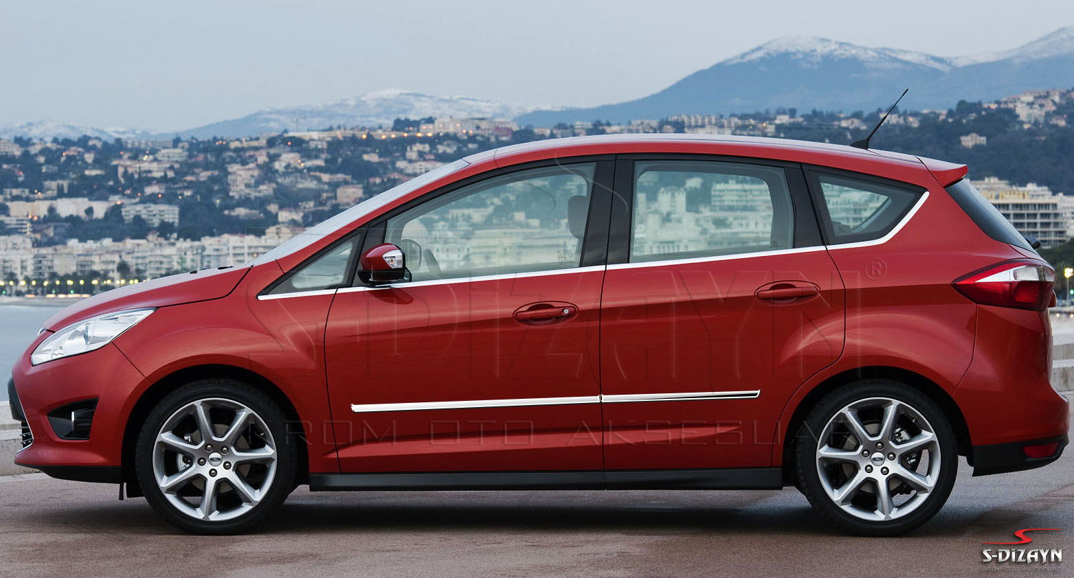 Ford C-Max Kapı Koruma Çıtası Krom 2010-2019 1