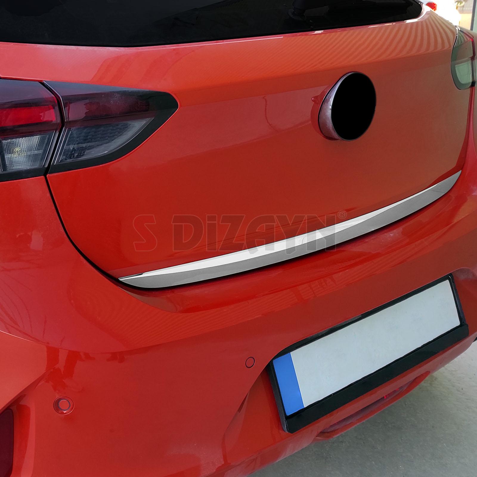 S-Dizayn Opel Corsa F Krom Bagaj Alt Çıtası 2019 Üzeri