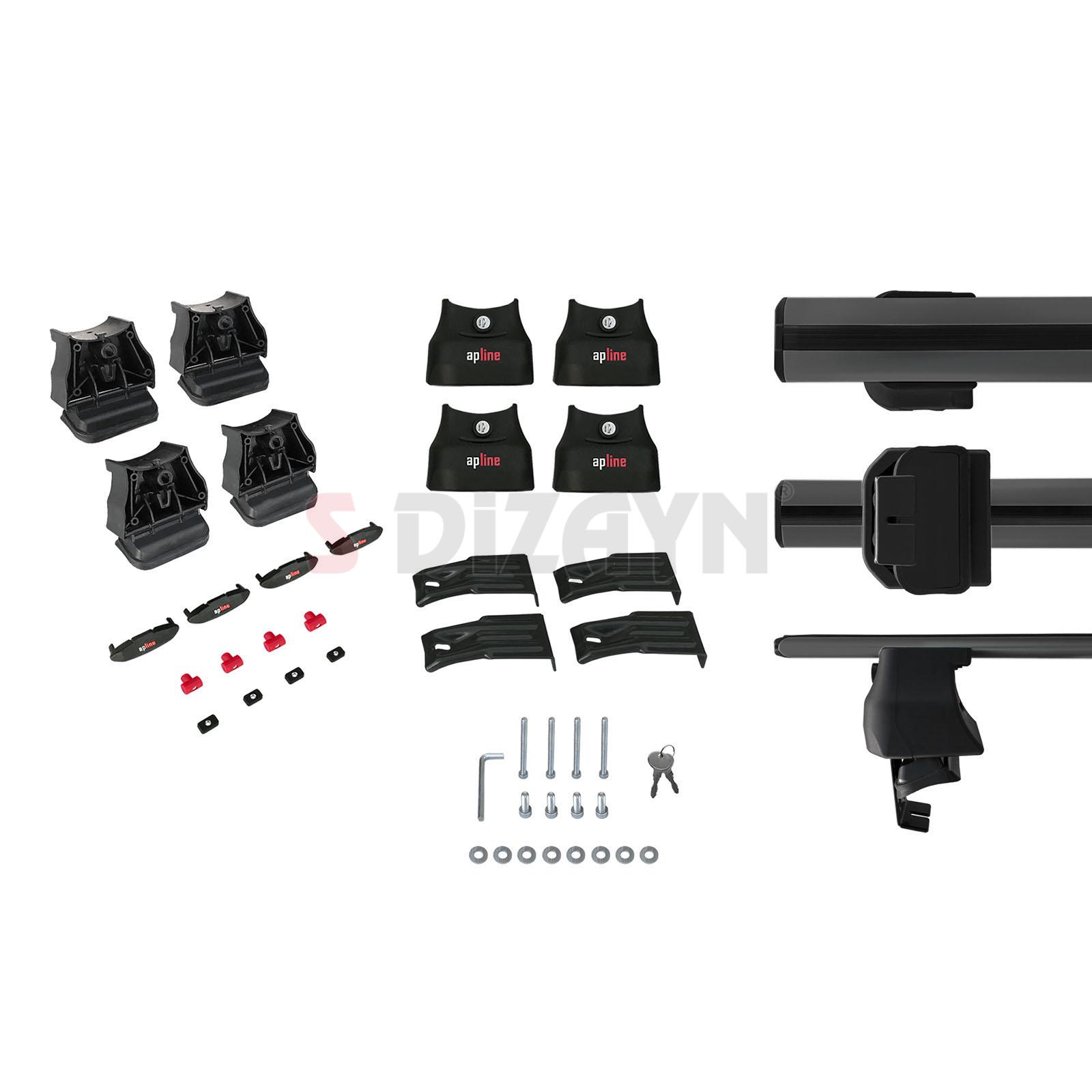 Renault Kadjar 2015 After Without Gutter Model Black CrossBar A+ Quality 5