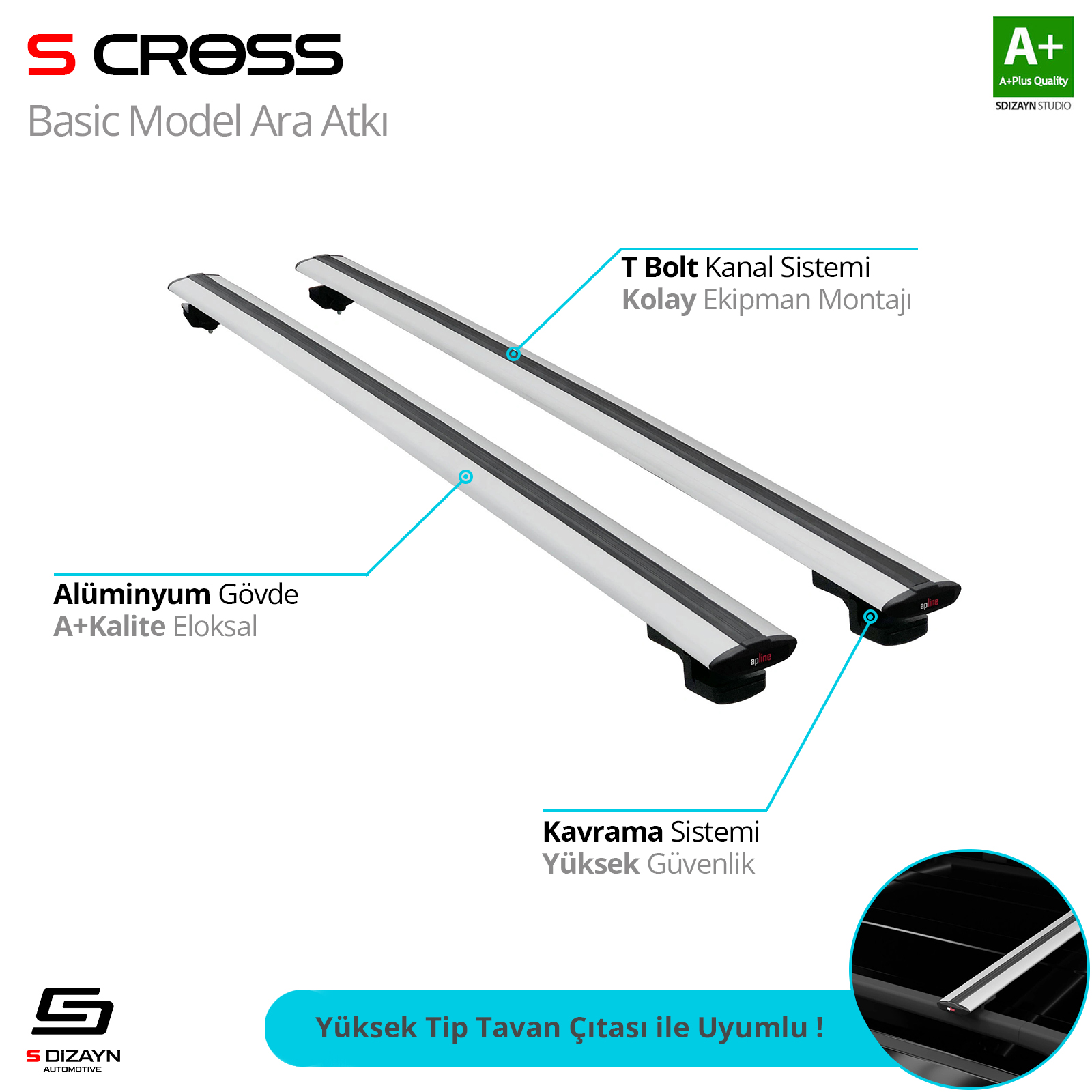 Universal Basic Model Grey CrossBar 118 Cm A+ Quality 1