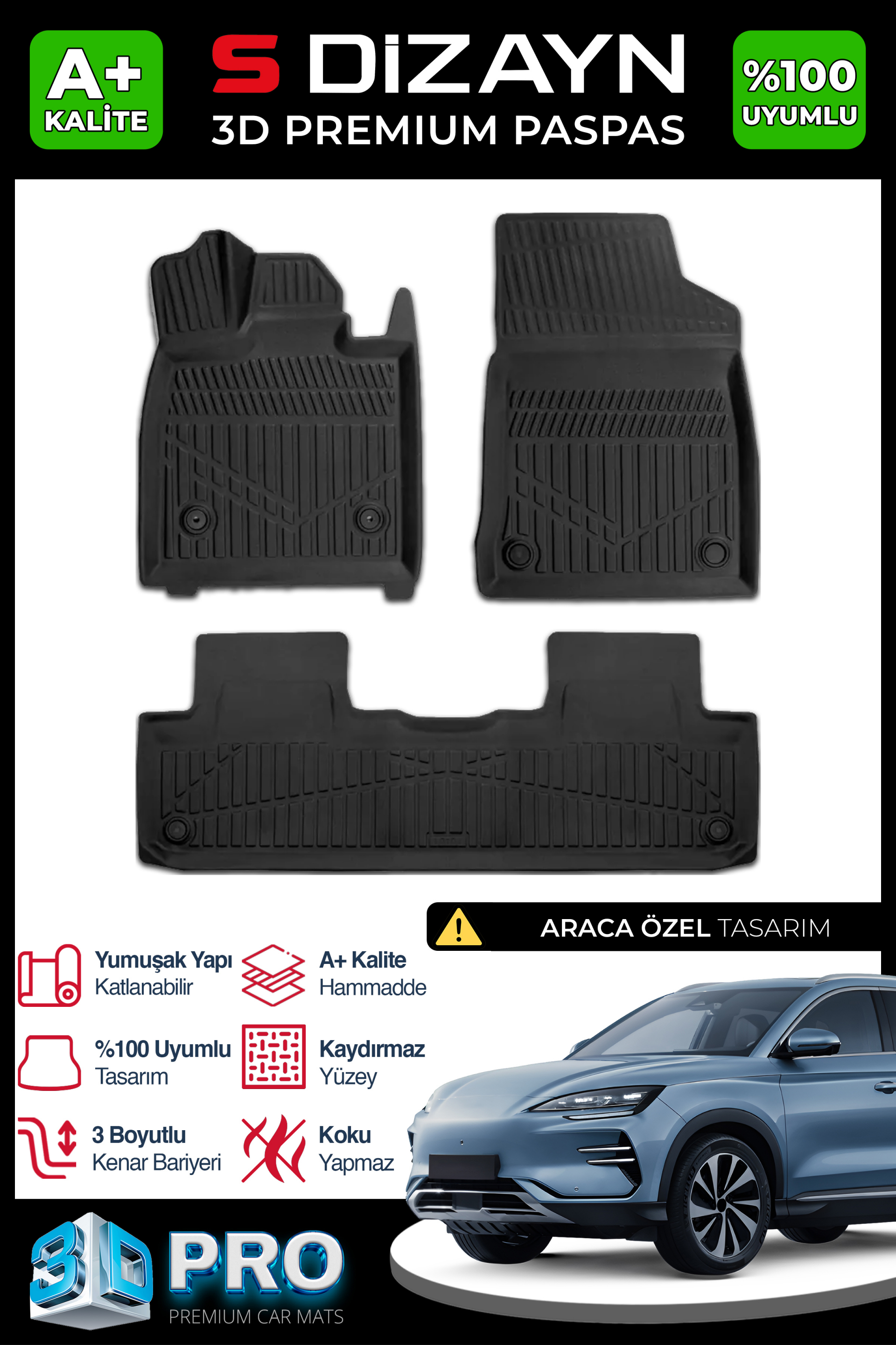 BYD Seal U 3D Pro Car Mats 2024 After A+ Quality