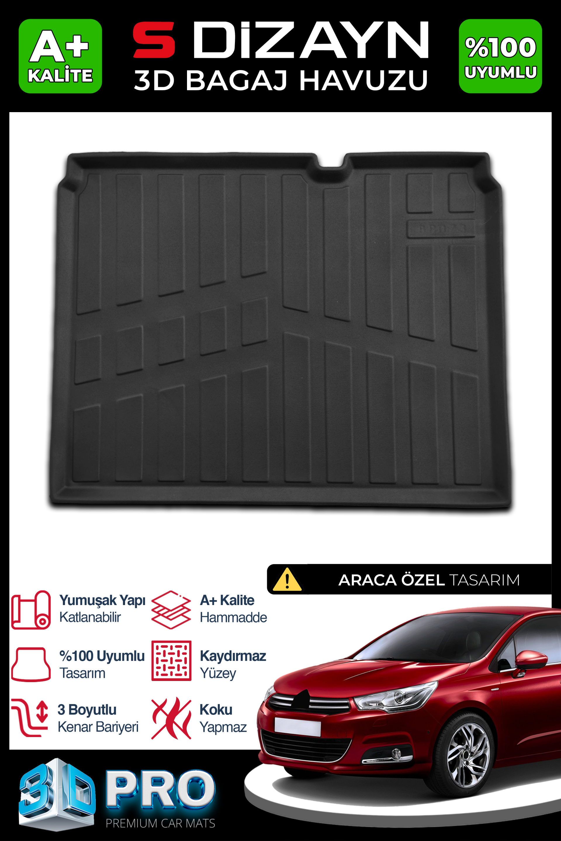 Citroen C4 3D Pro Bagaj Havuzu 2010-2018 1